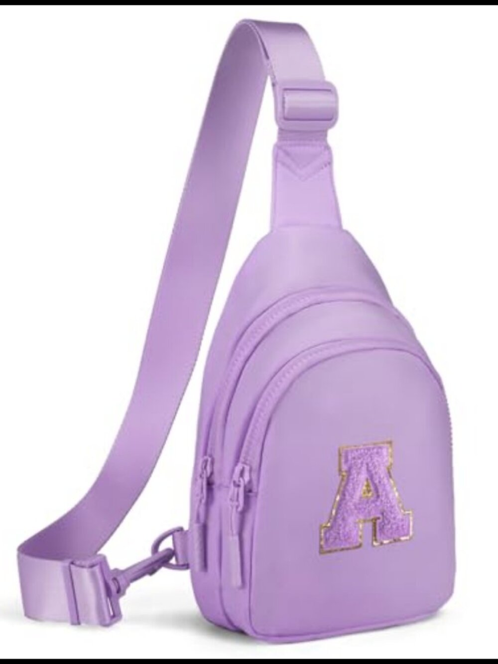Small Initial Sling Bag for Girls & Women - Cute Crossbody Fanny Pack